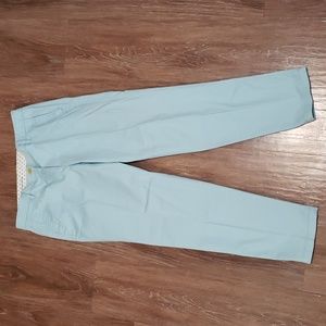 (4) Talbots Pastel Girlfriend Chino Pants Business Casual Trendy Slim Straight
